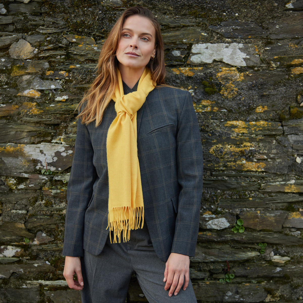 Sunshine Yellow Merino Scarf