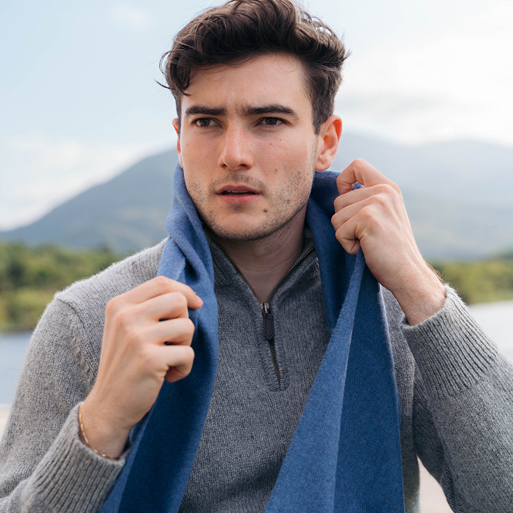 Denim Merino Scarf