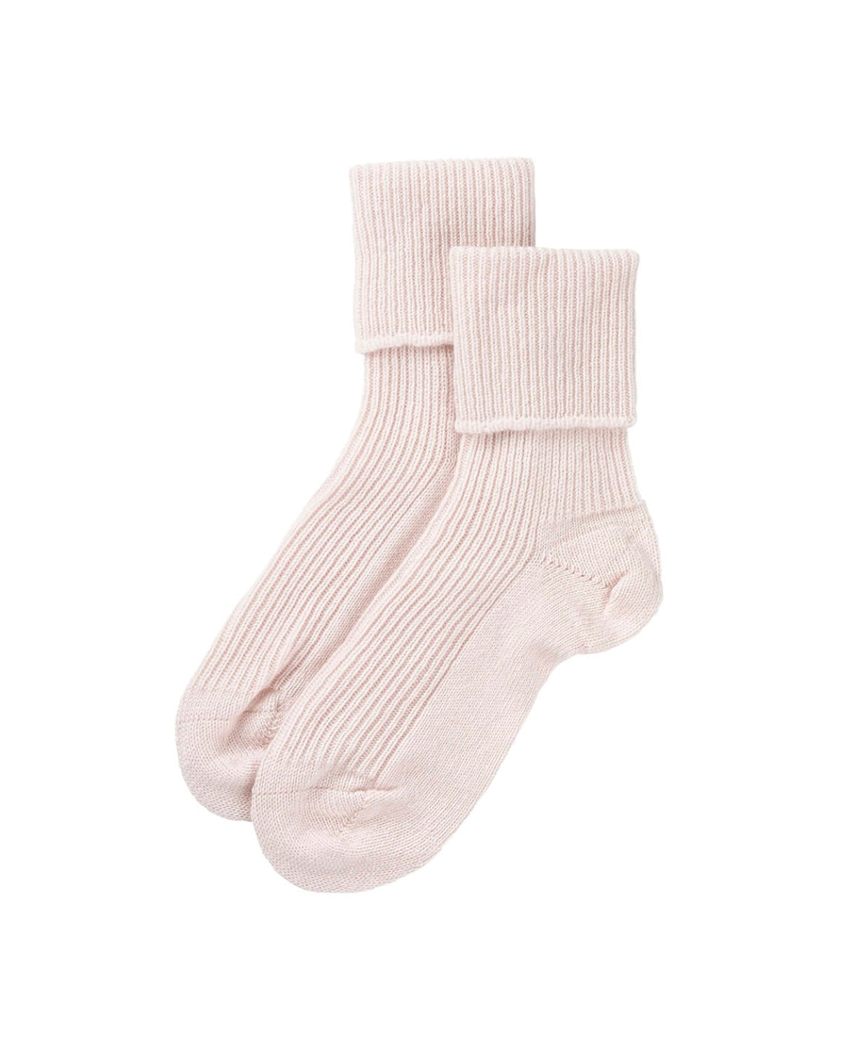 Ladies Pale Pink Cashmere Bed Socks