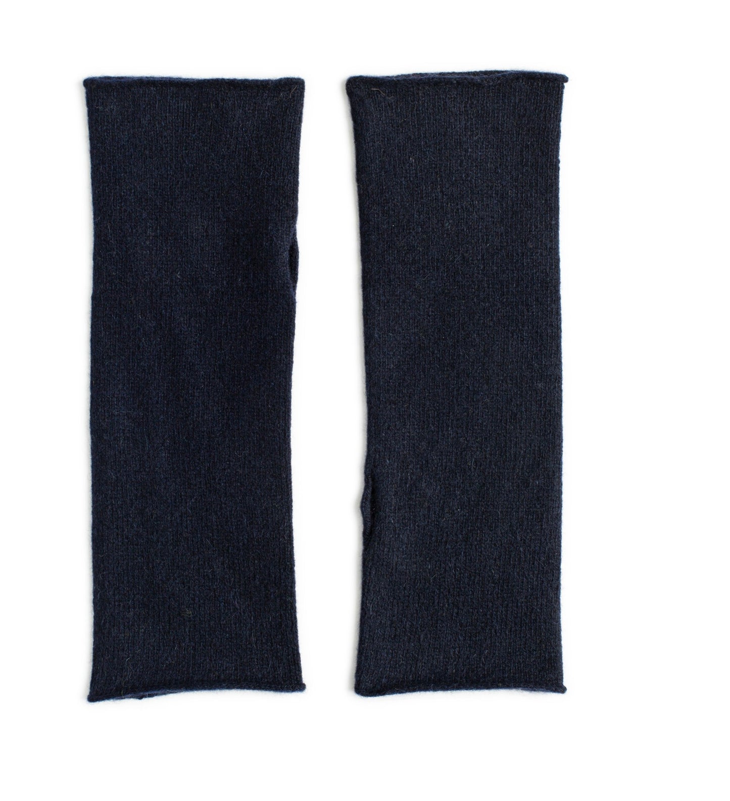 Ladies' Cashmere/Merino Fingerless Mittens - Navy