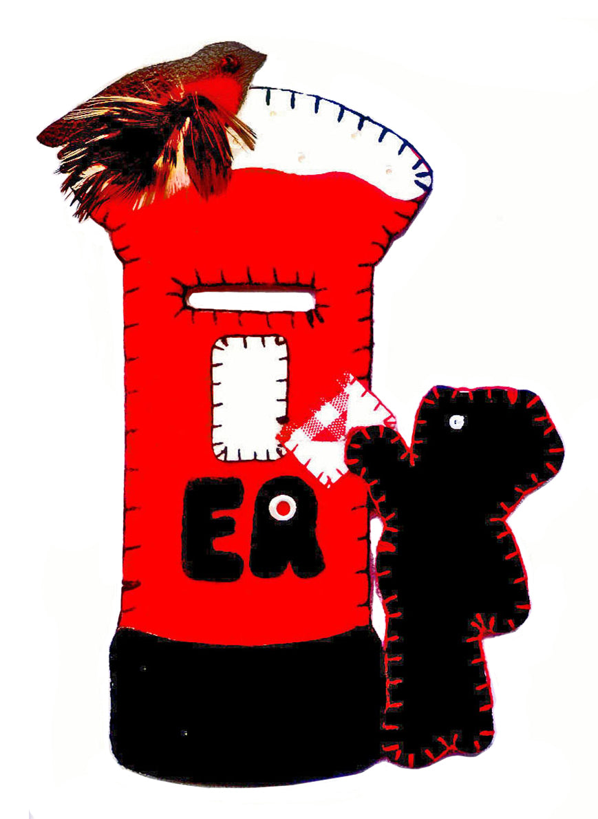 10 Pack of Teddy PillarBox Cards