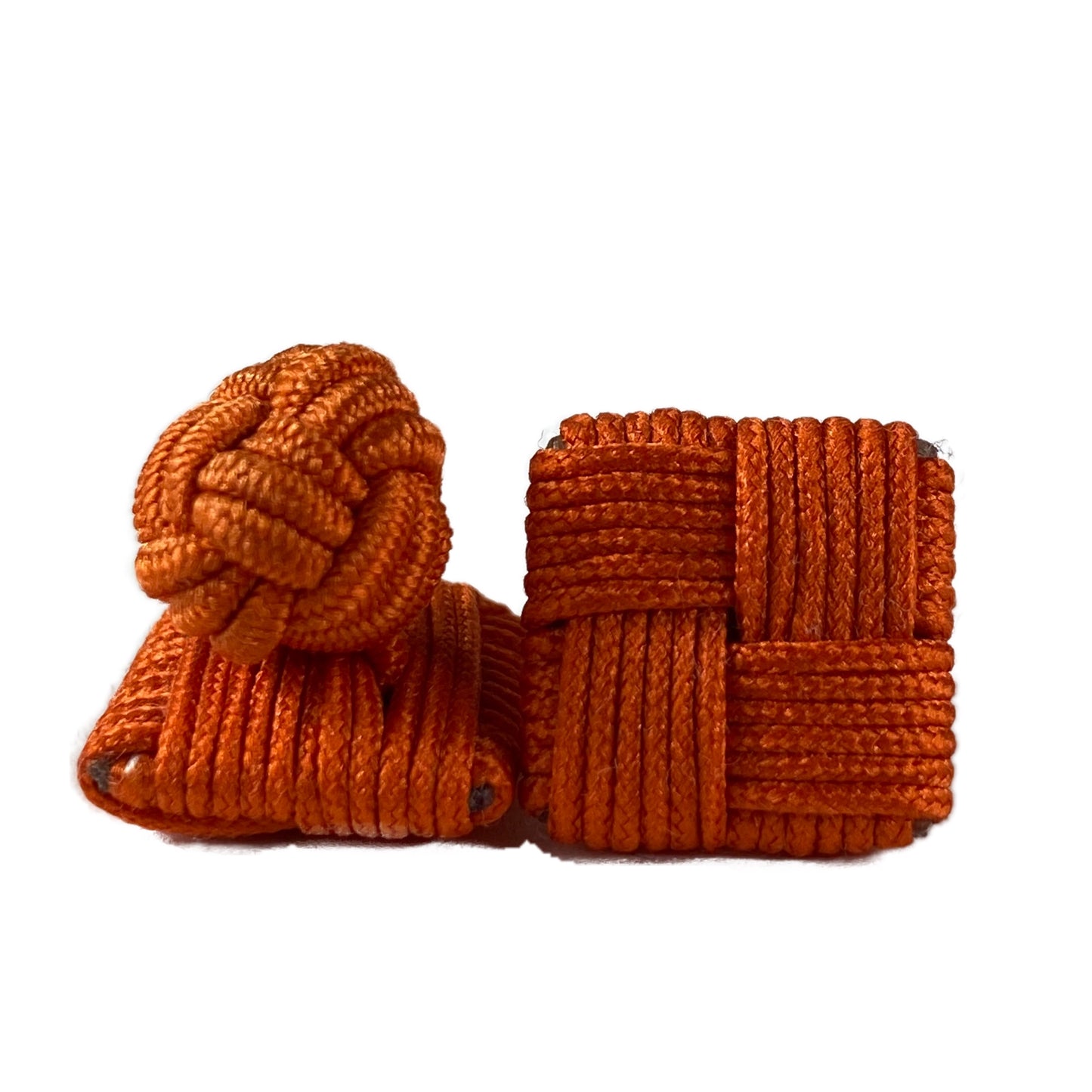 Orange Knot Cufflinks
