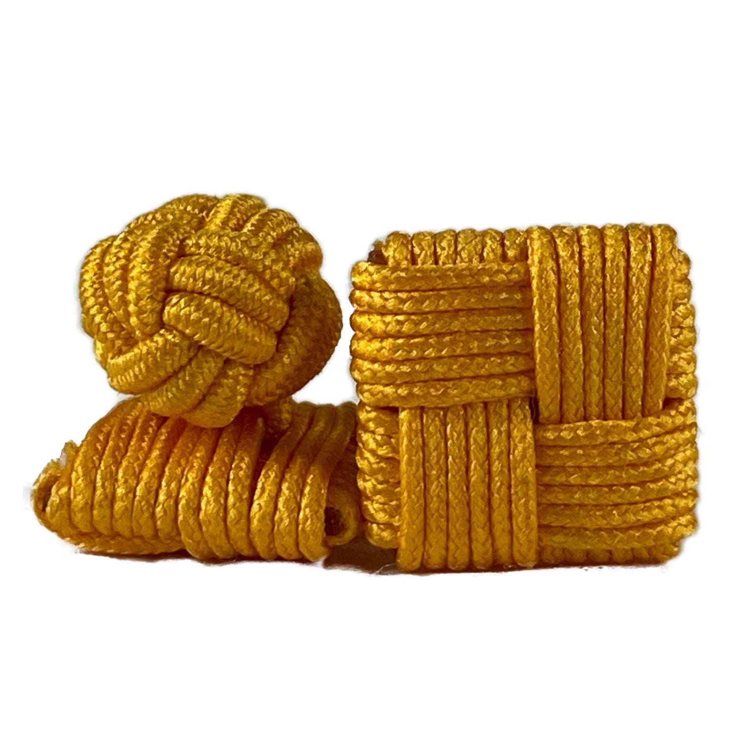 Yellow Knot Cufflinks