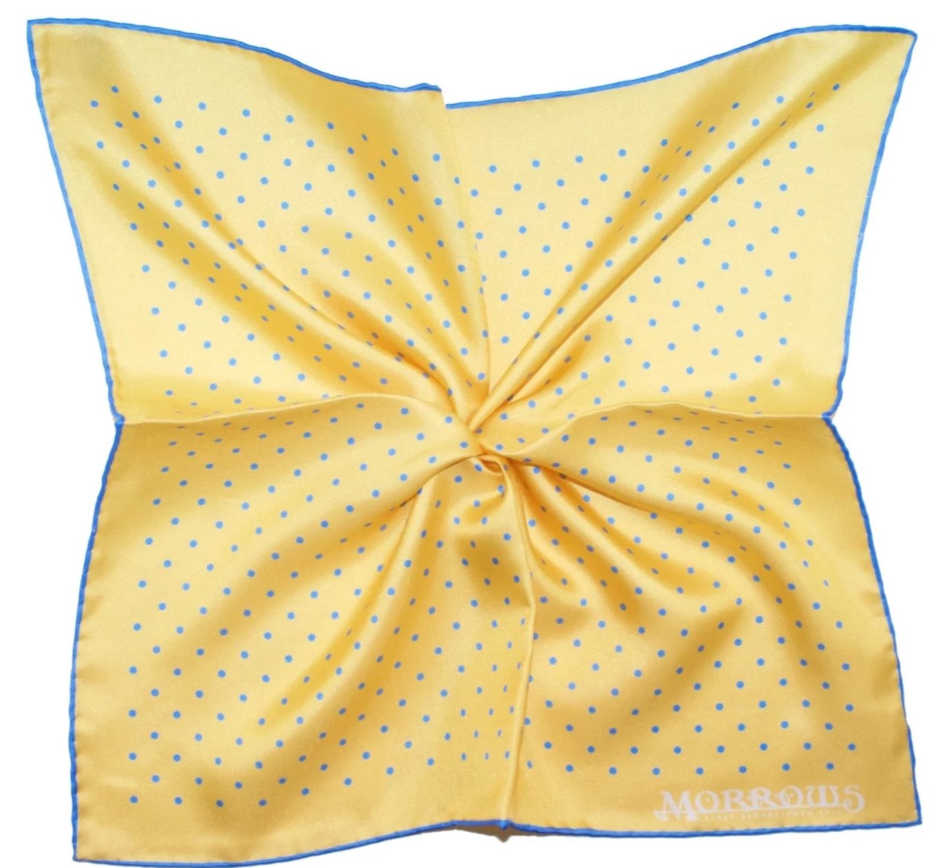 Yellow with Blue Dots