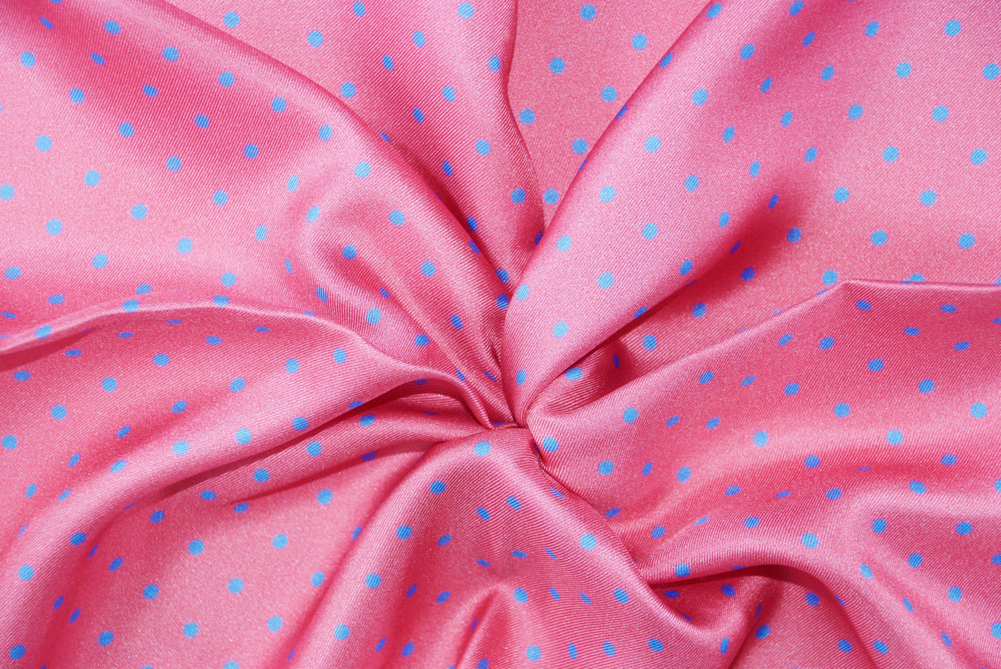 Candy Pink with Blue Dots