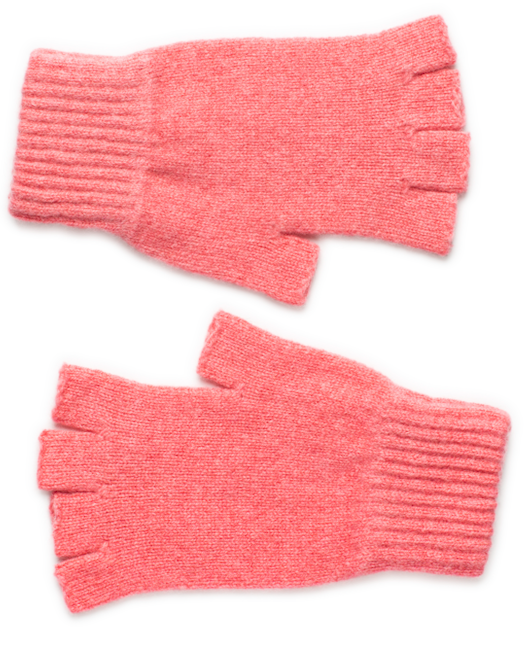 Ladies Clyde Fingerless Gloves - Coral