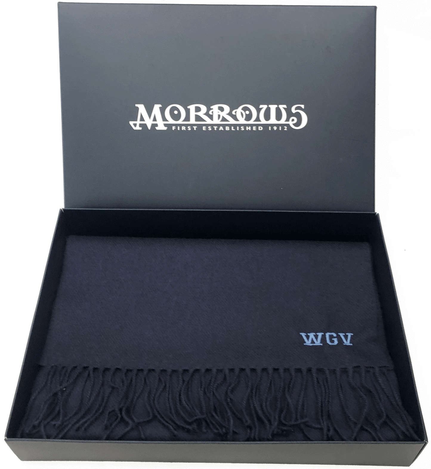 Navy Merino Scarf