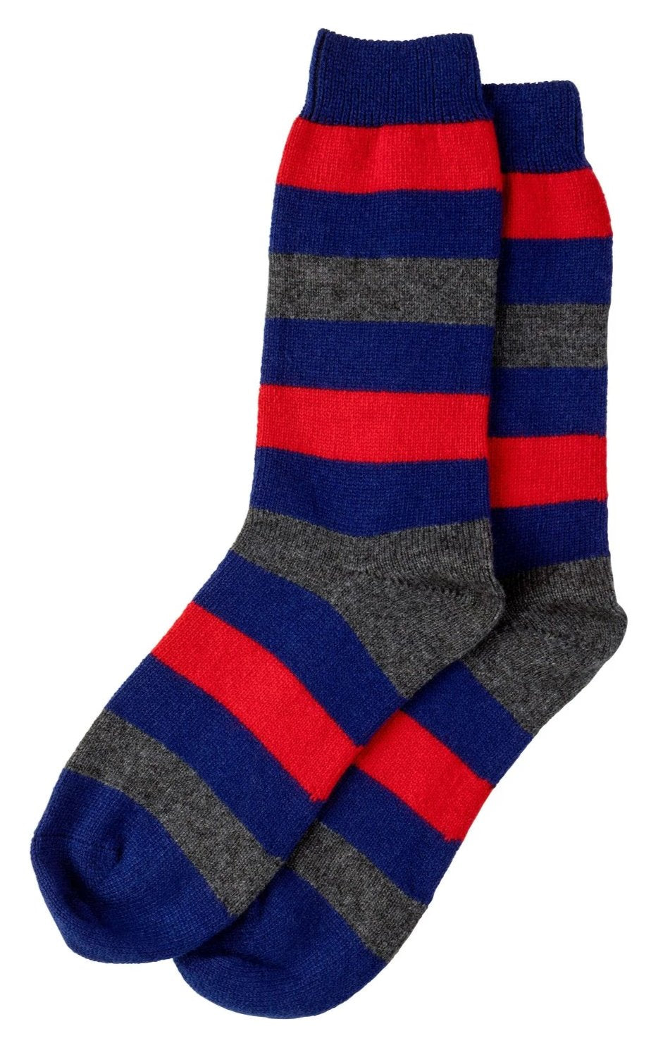 Graham Cashmere Stripe Socks (Medium Only)