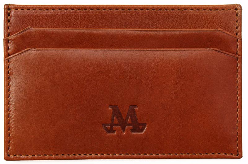 Tan Leather Card Holder