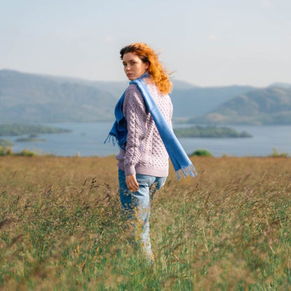 Lapis Blue Merino Scarf
