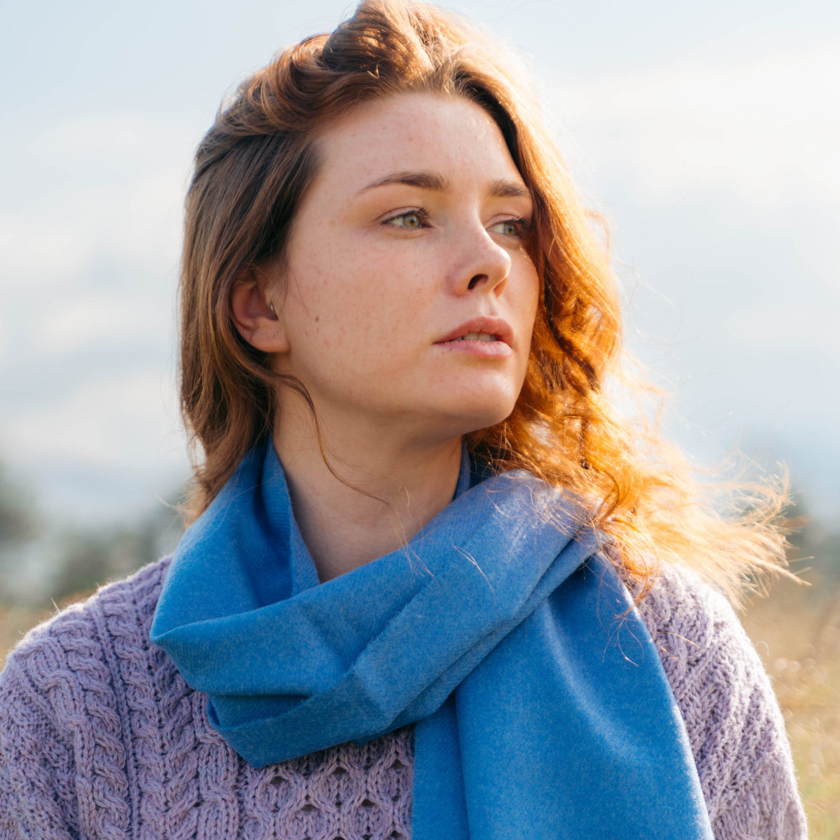 Lapis Blue Merino Scarf