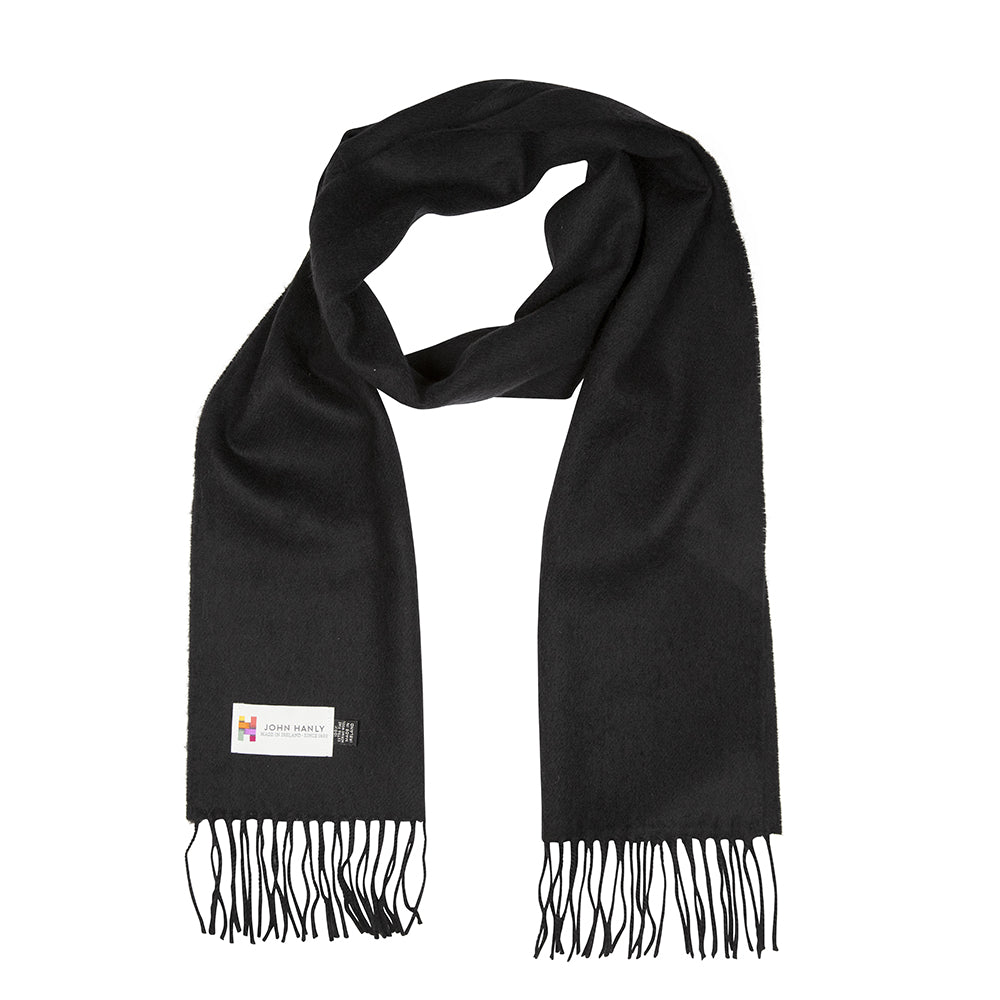 Black Merino Scarf
