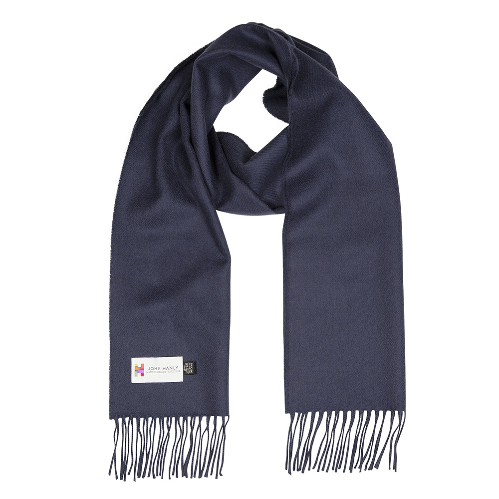 Navy Merino Scarf