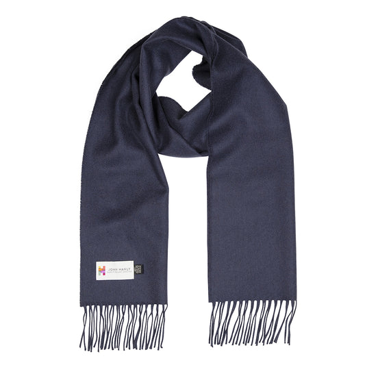 Navy Merino Scarf