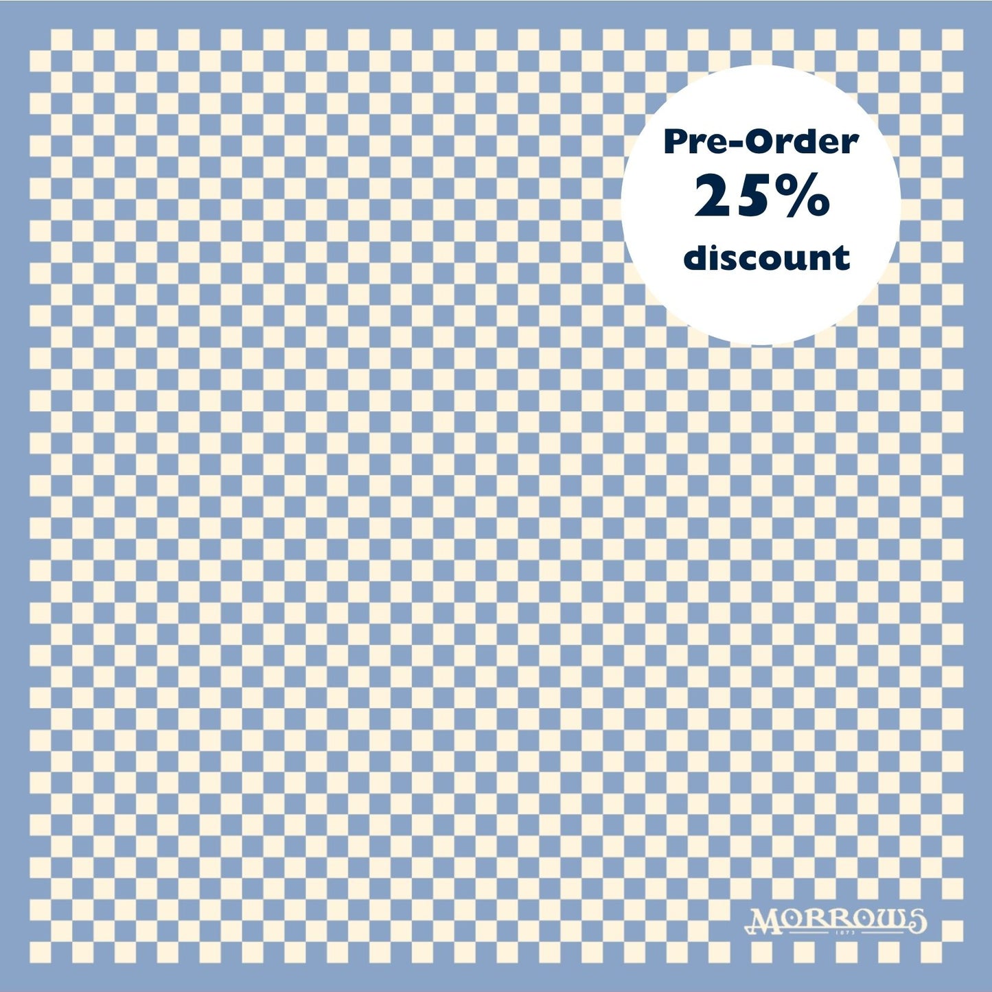 The Grove Blue Chequered Ladies' Neck Scarf Pre-Order