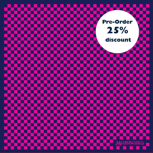 Mary Sidney Navy Chequered Ladies' Neck Scarf Pre-Order