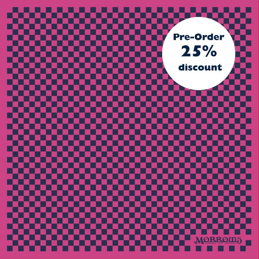 Mary Sidney Pink Chequered Ladies' Neck Scarf Pre-Order