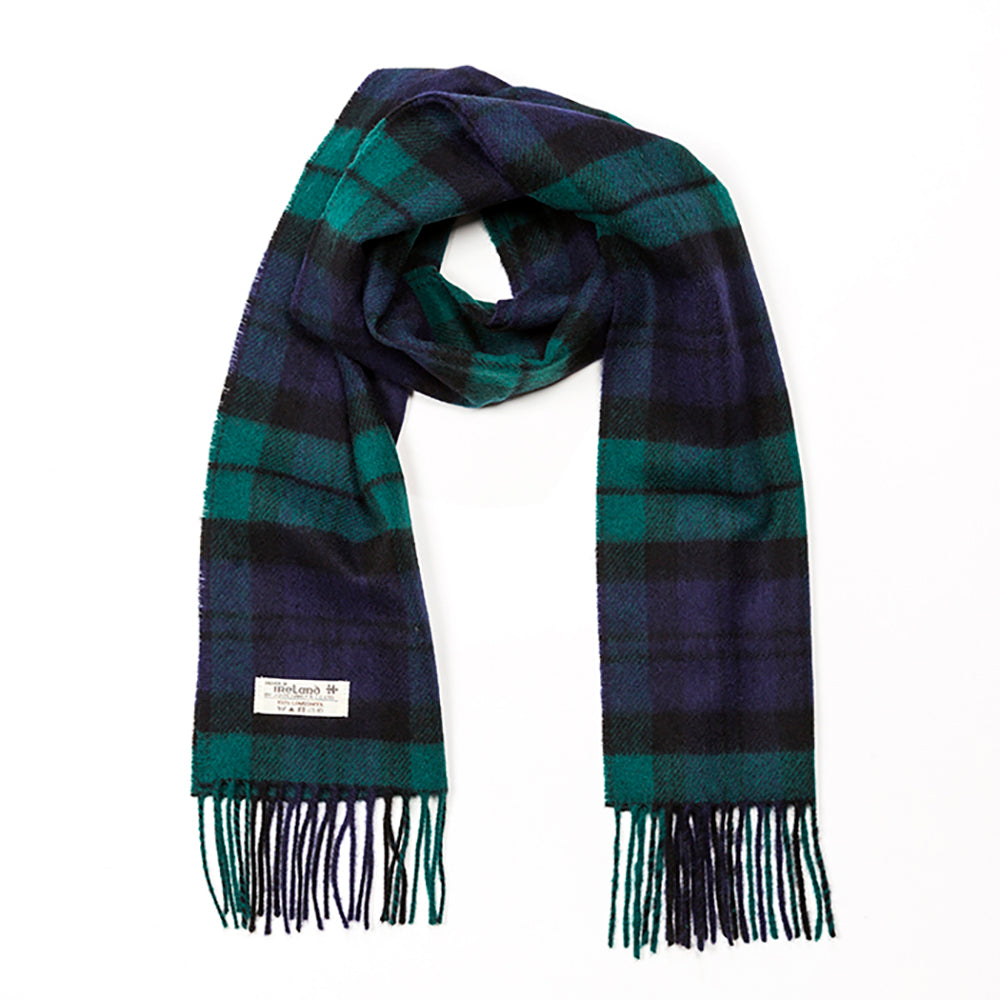 Black Watch Tartan Lambswool Scarf