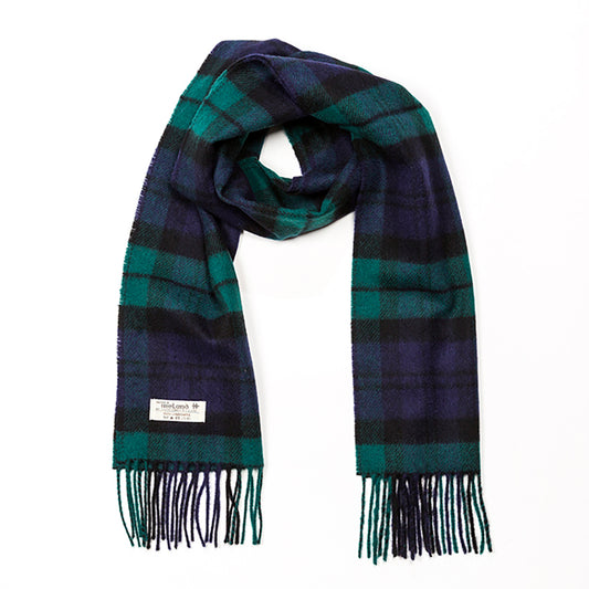 Black Watch Tartan Lambswool Scarf