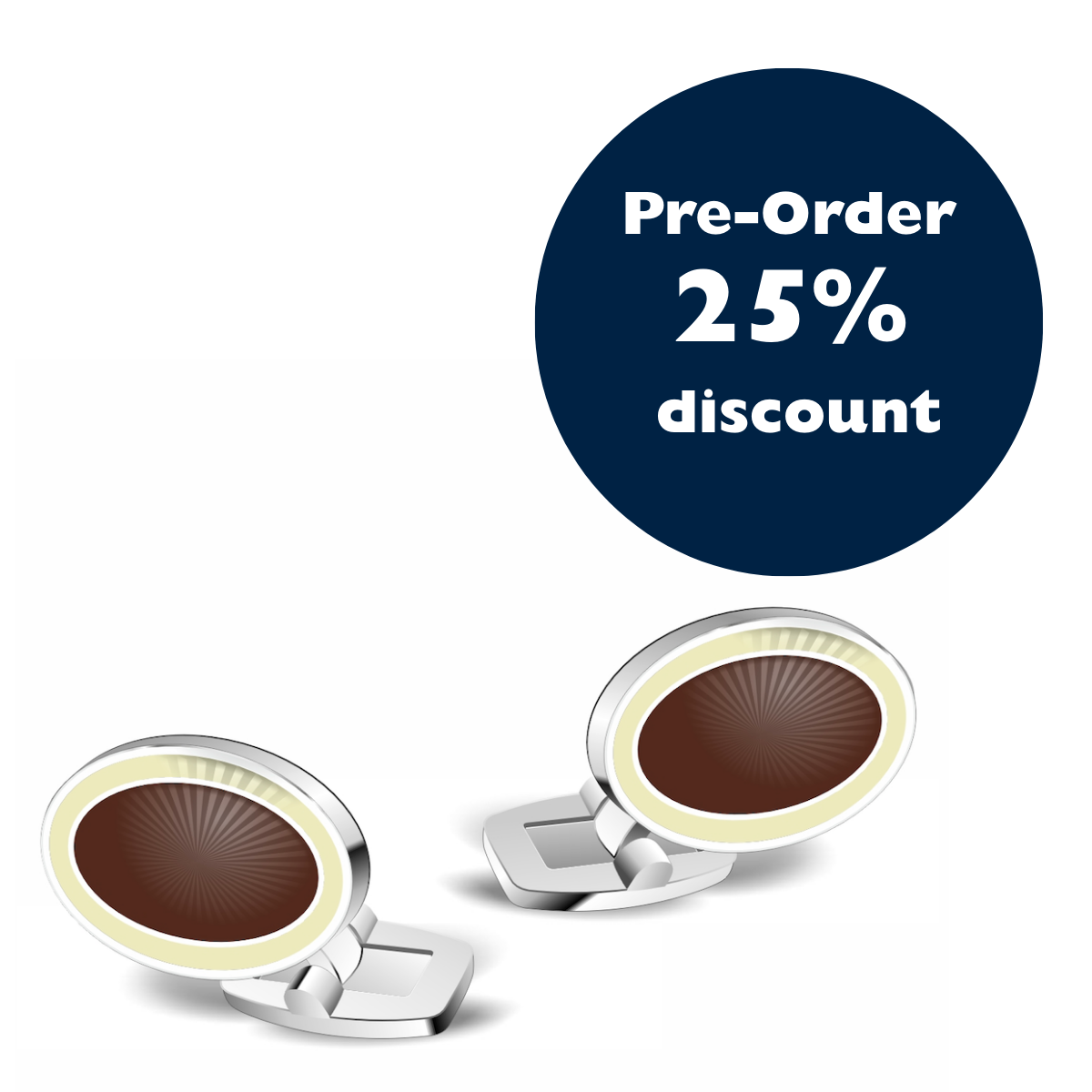 Oldham's Oval Cufflinks Pre-Order