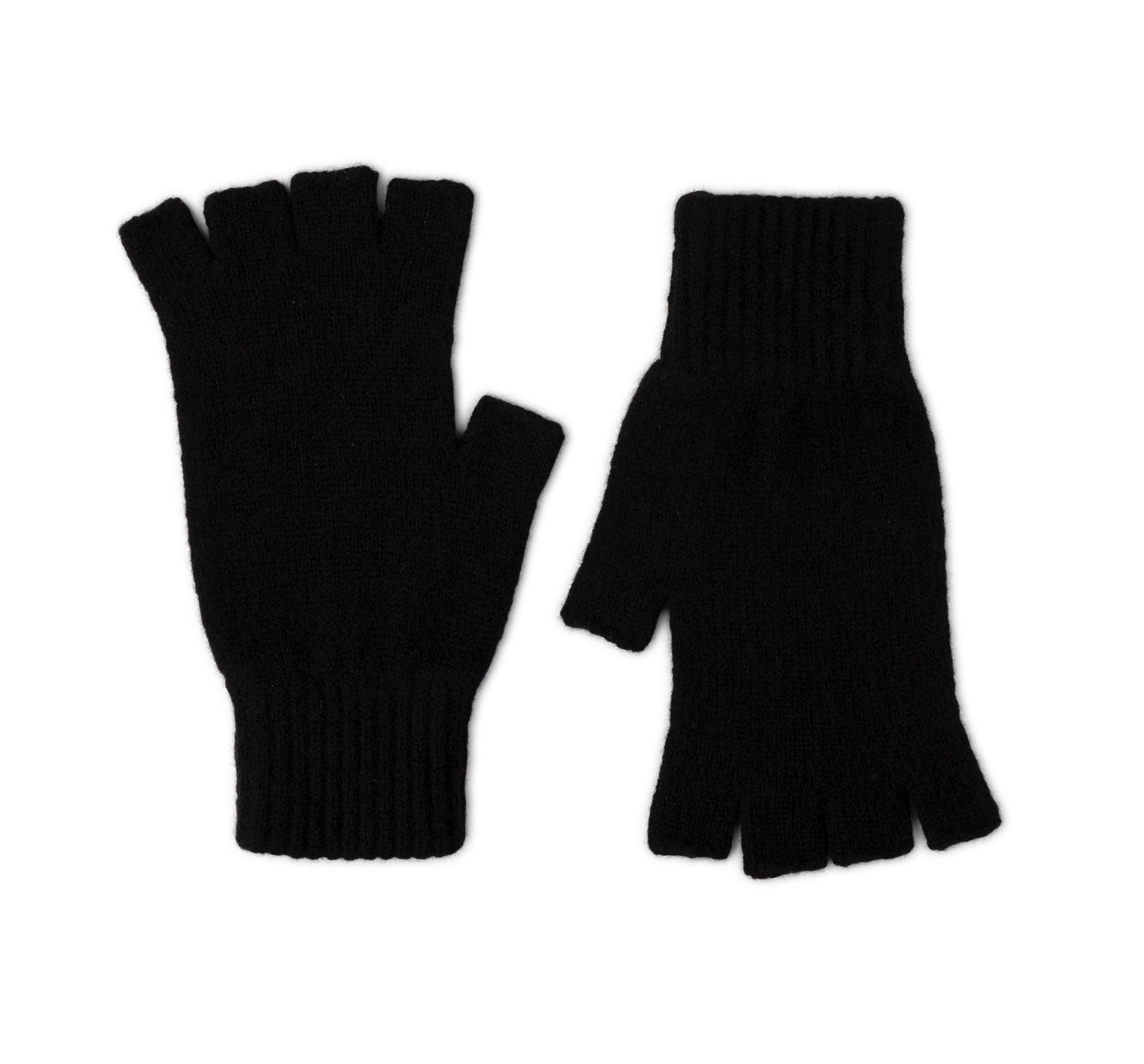 Iona Ladies' Fingerless Gloves - Black