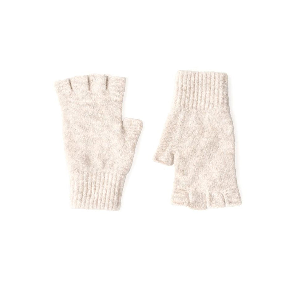 Ladies' Iona Fingerless Gloves - Linen