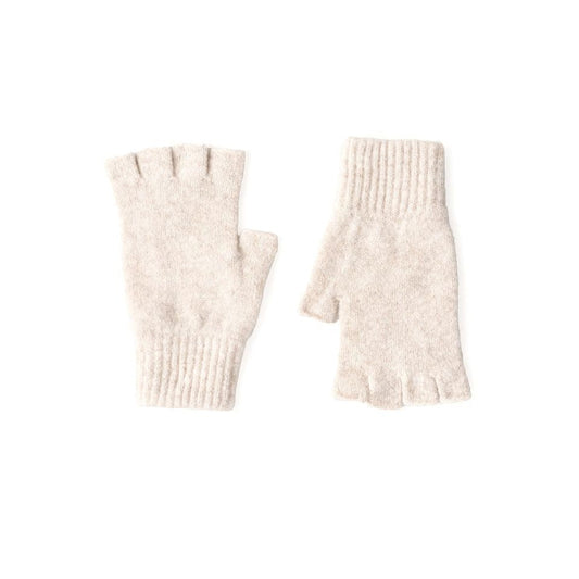 Ladies' Iona Fingerless Gloves - Linen