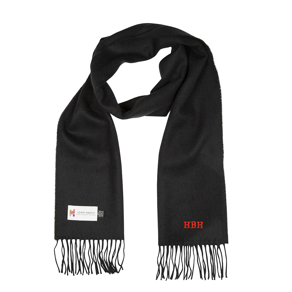Black Merino Scarf