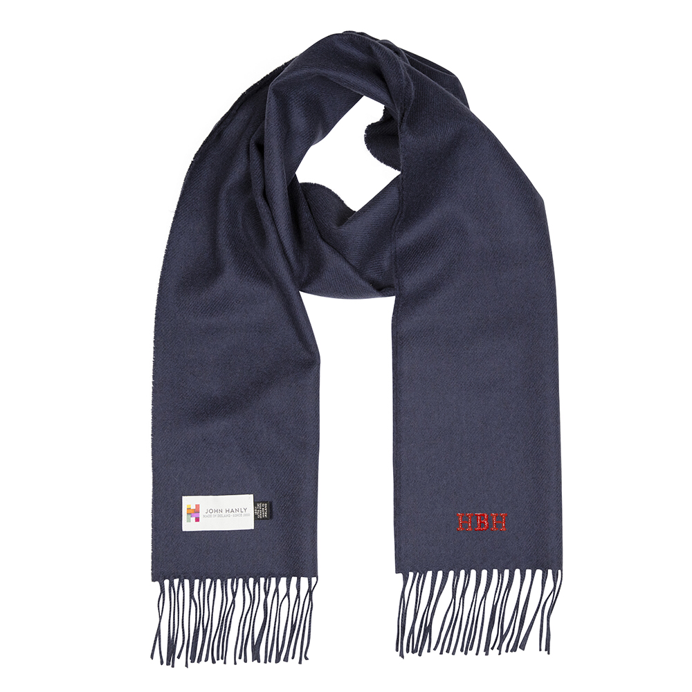 Navy Merino Scarf