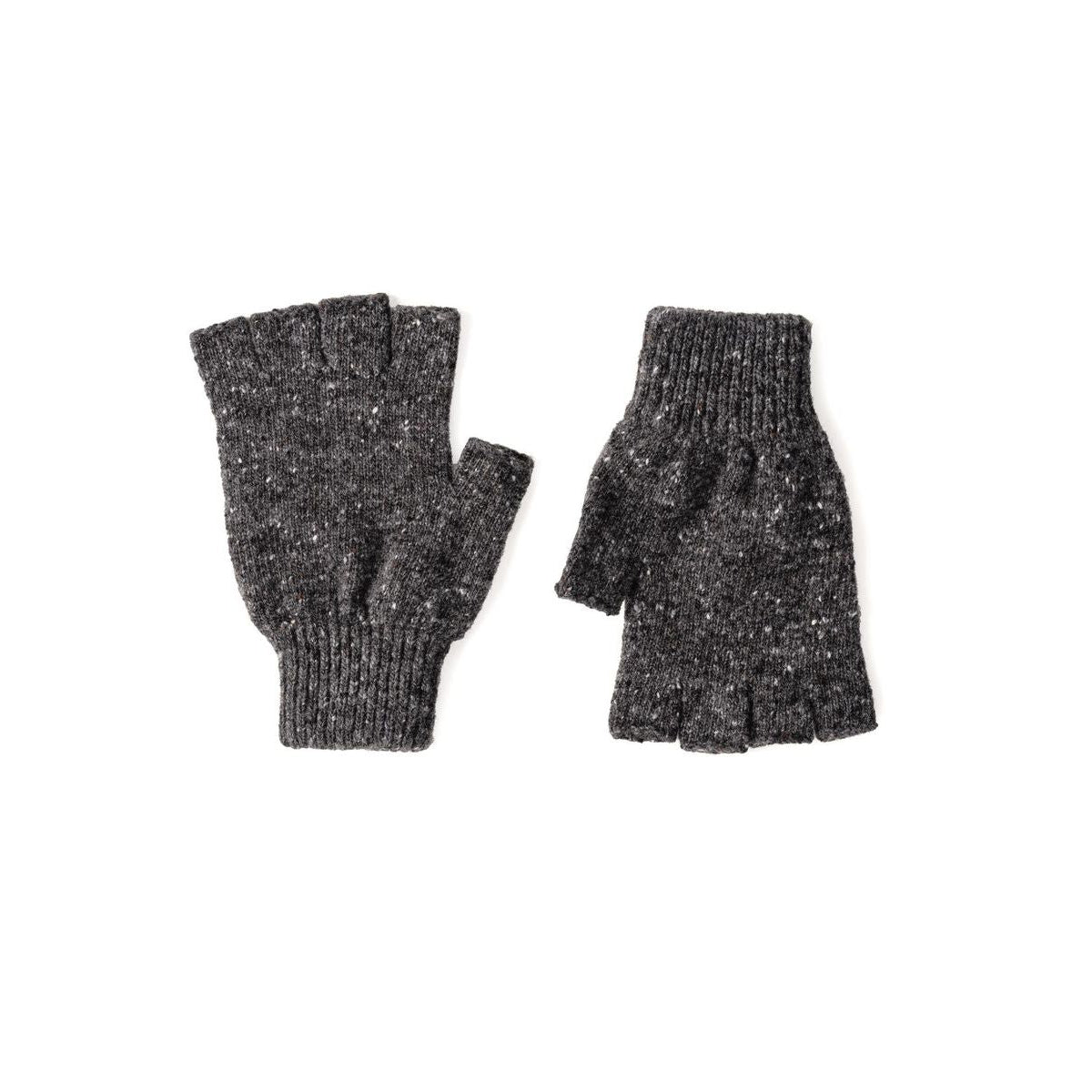 Men's Shin Fingerless Gloves - Grey
