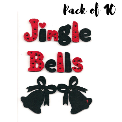 10 Pack of Jingle Bells Cards