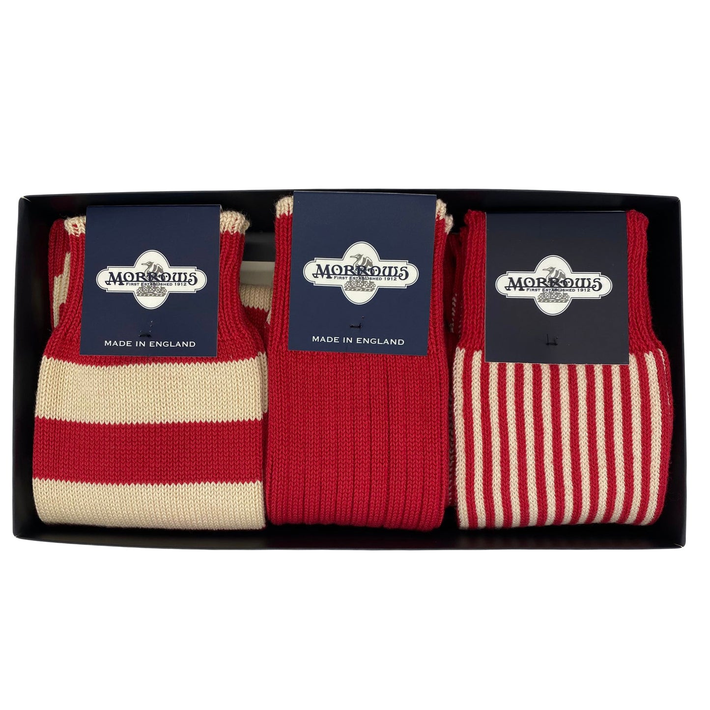 Valentines Stripe Box of 3