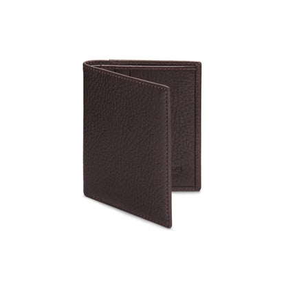 Compact Leather Wallet - Brown