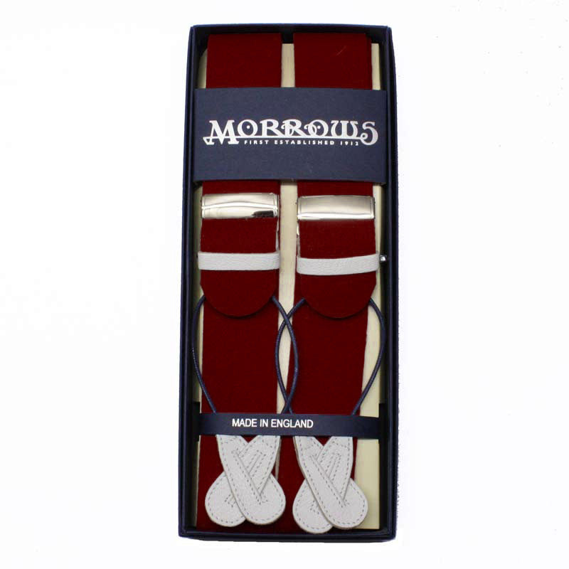 Burgundy Felt Braces