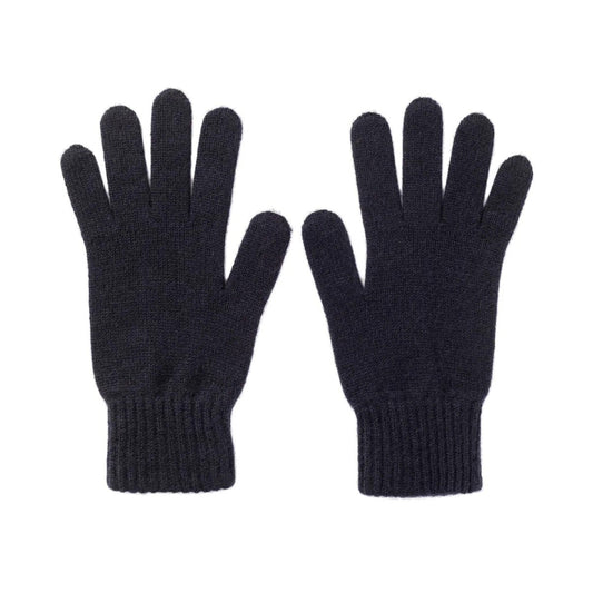 Mens Navy Cashmere Gloves