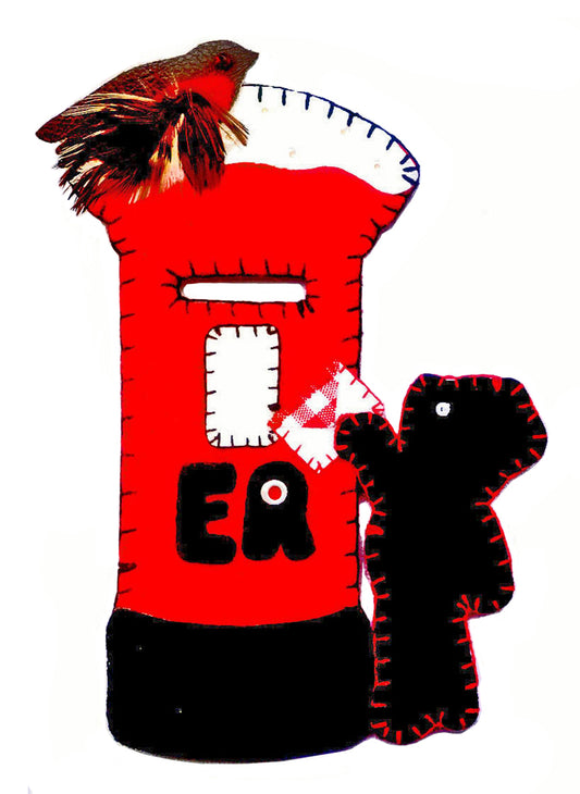 Pillar Box Christmas Card