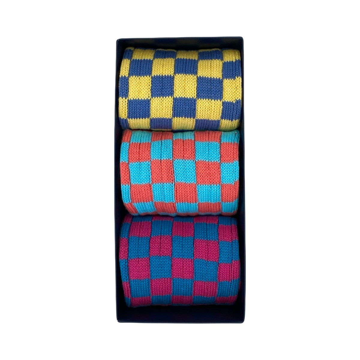 Funky Chequered Box of 3
