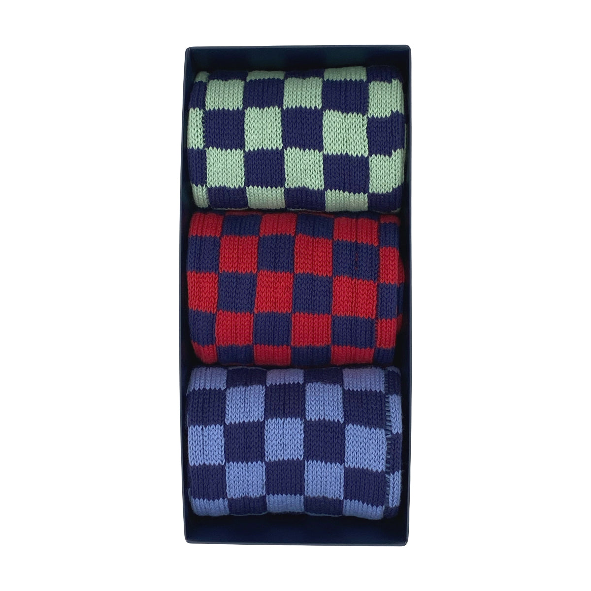 Marine Chequered Box of 3
