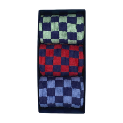 Marine Chequered Box of 3