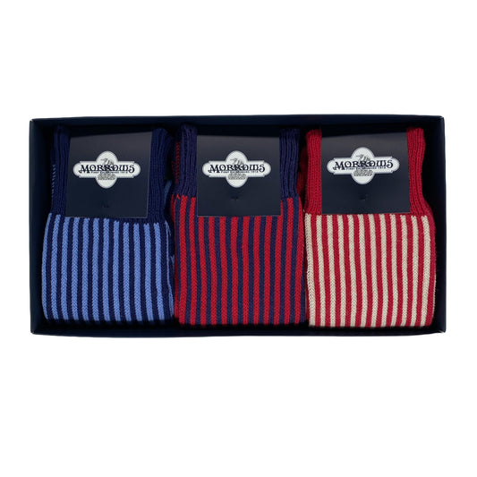 Oxford Stripe Box of 3
