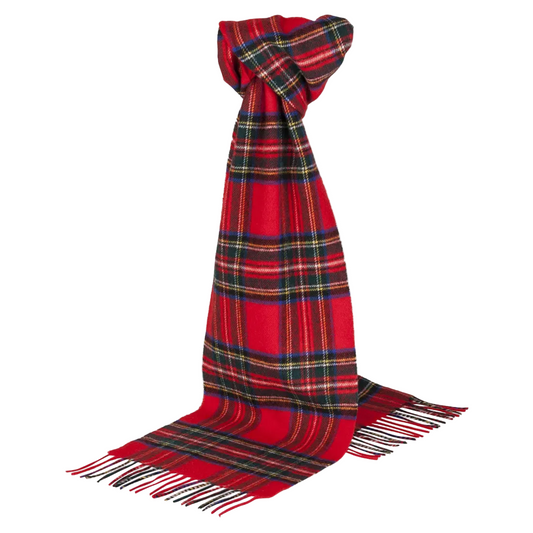Red Stewart Cashmere City Scarf