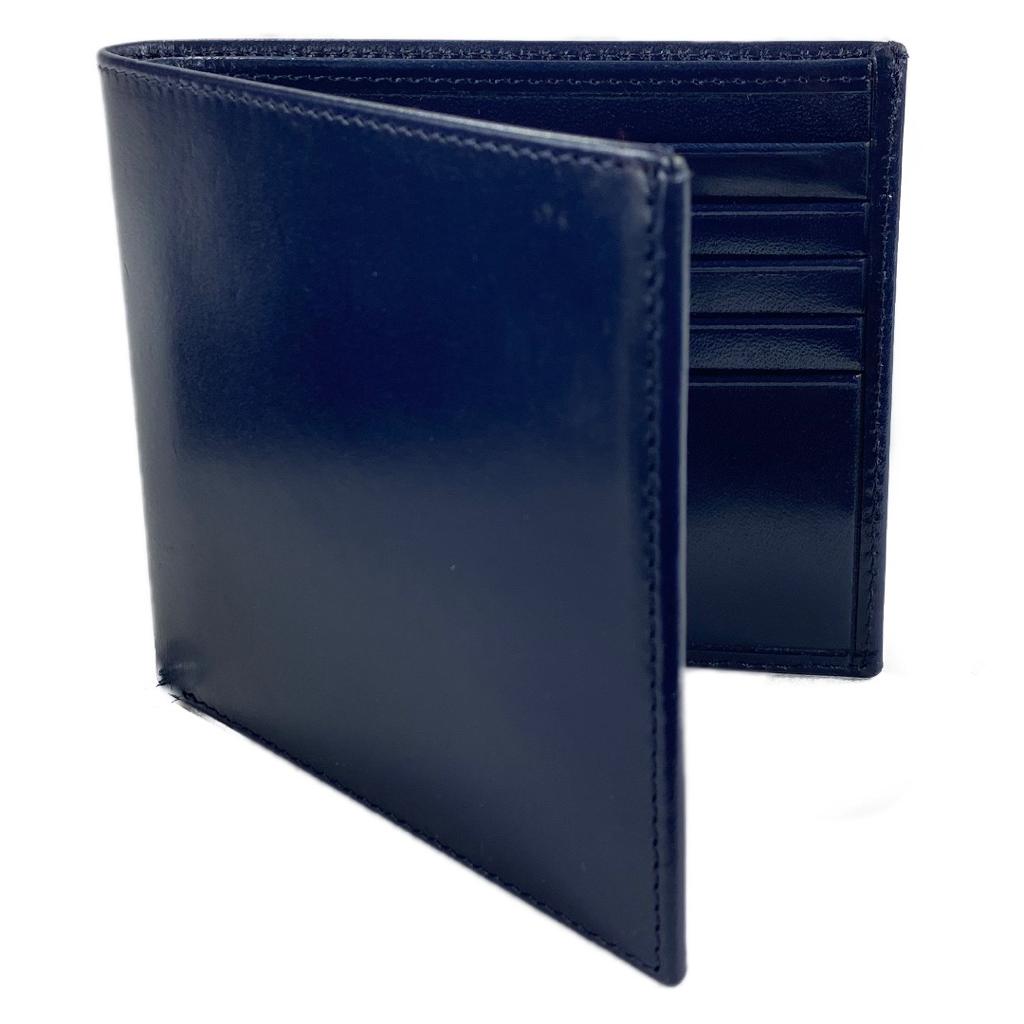 Classic Leather Wallet - Navy