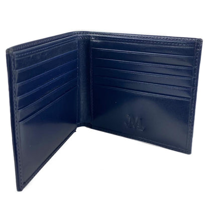 Classic Leather Wallet - Navy