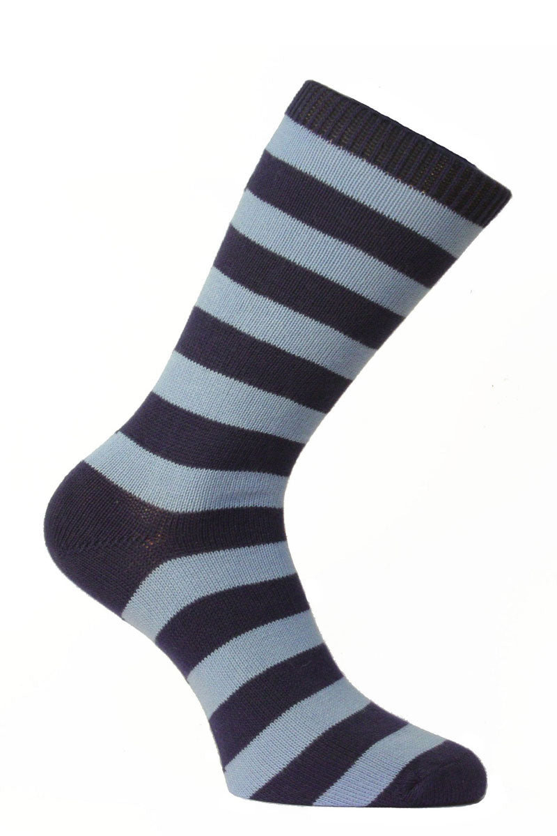 Blue Striped Morrows Outfitters Socks