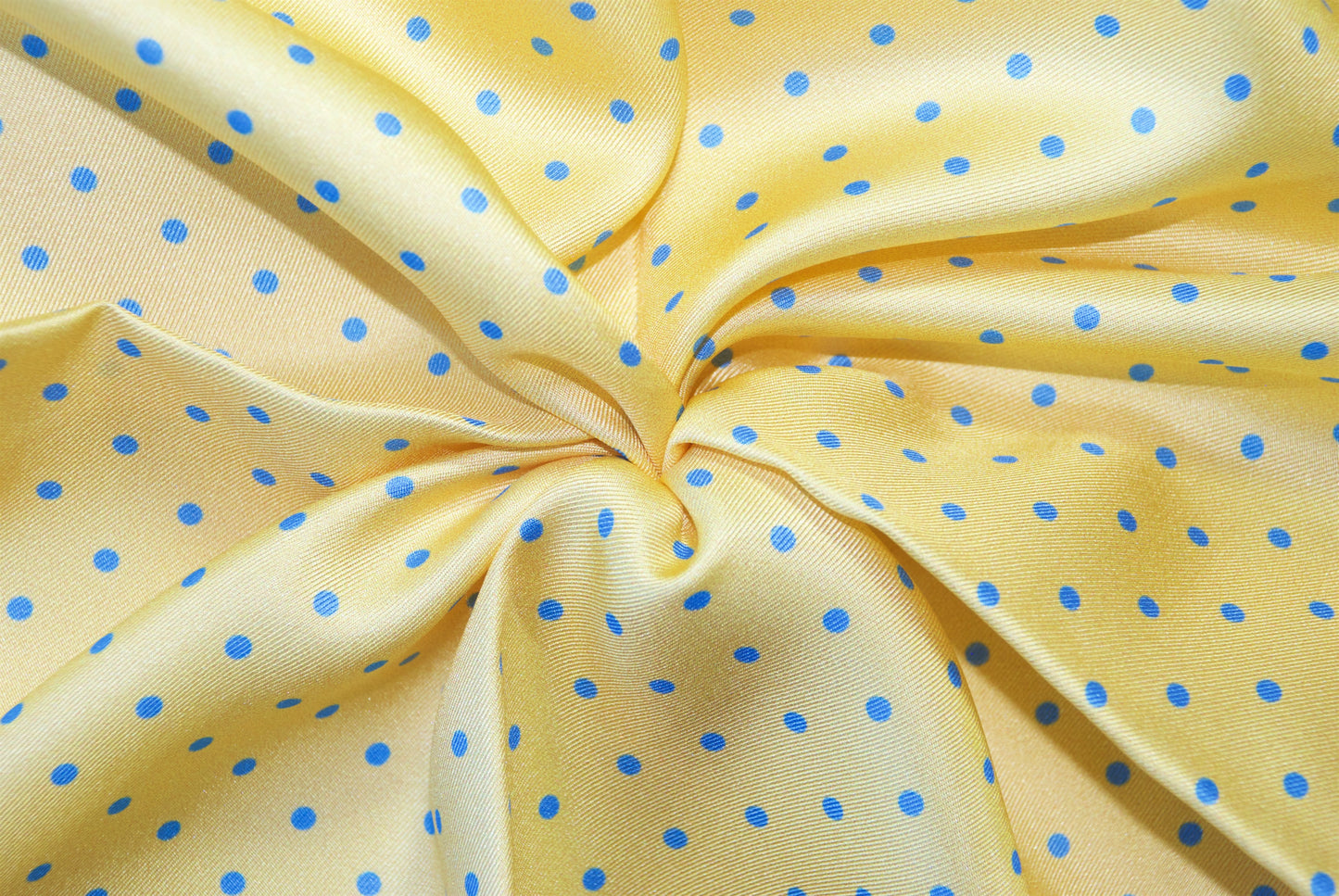 Yellow with Blue Dots