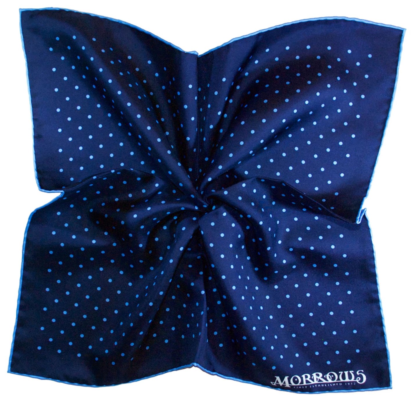Navy with Blue Dots