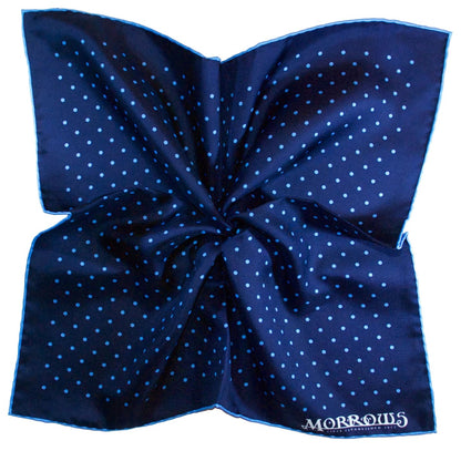 Navy with Blue Dots