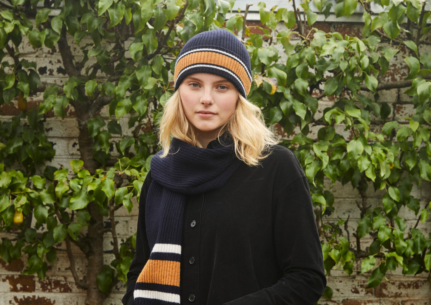 Loudoun Scarf - Burgundy with Coral