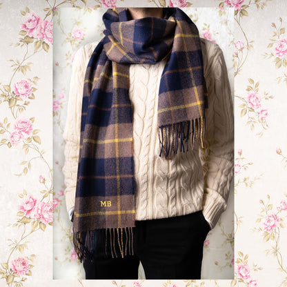 Old Salopian Tartan Extra Wide Merino Scarf
