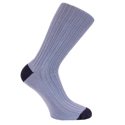 Heavy Ribbed wool heel and toe sock – William Crabtree & Sons